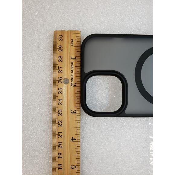 TORRAS iPhone 15 Reg Case Magnetic Flush Stand MagSafe Slim Frosted Black - Picture 6 of 12